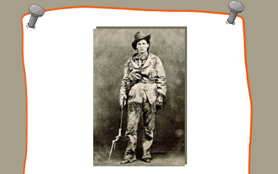 Alte Abbildung von Martha Jane Cannary Burke, genannt Calamity Jane